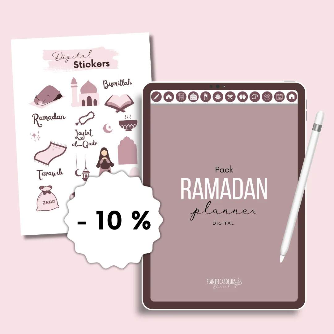 Planner digital français Planificasoeurs sunnah PLANIFICATEUR numérique muslim musulman religieux islamique ramadan